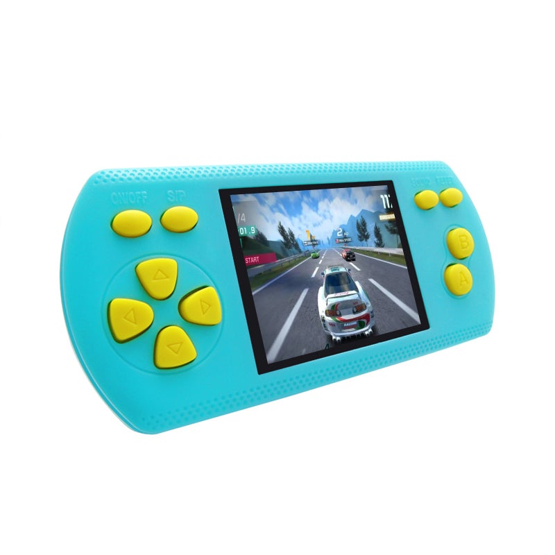Handheld Console: Cyan Portable Gaming Device With Built-in 200 16-bit Classic Games - Smooth Comfortable Button Design, Easy To Carry - Retro Gaming for Family Fun, Parent-child Time, On-the-go Use - Image 2
