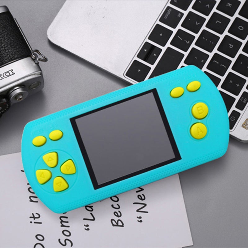 Handheld Console: Cyan Portable Gaming Device With Built-in 200 16-bit Classic Games - Smooth Comfortable Button Design, Easy To Carry - Retro Gaming for Family Fun, Parent-child Time, On-the-go Use - Image 4