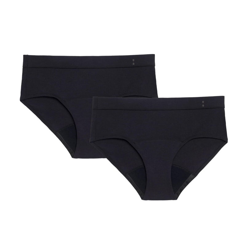 Thinx for All Period Underwear, Everyday Comfort Brief, Holds Up to 12 Regular Tampons*, Period Panties, Leakproof, Reusable & Controls Odor, Mosaic + Rhubarb with Lace, M - Image 1