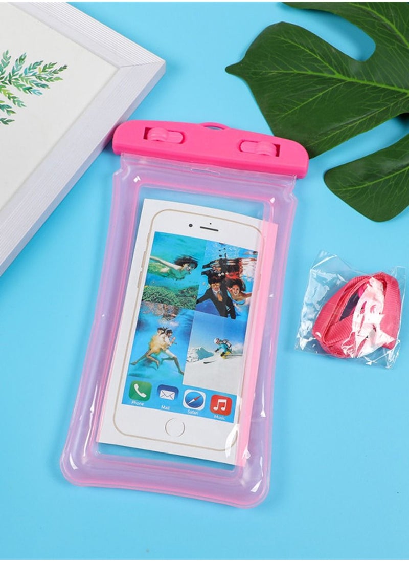 QUTOOB - Waterproof Phone Pouch with Lanyard, Dustproof Dry Bag, Floating Water Bag For Mobiles, Perfect For Swimming, Underwater Enjoyment, Beach, Pools, Keeps Your Mobile Safe and Floating - Image 1