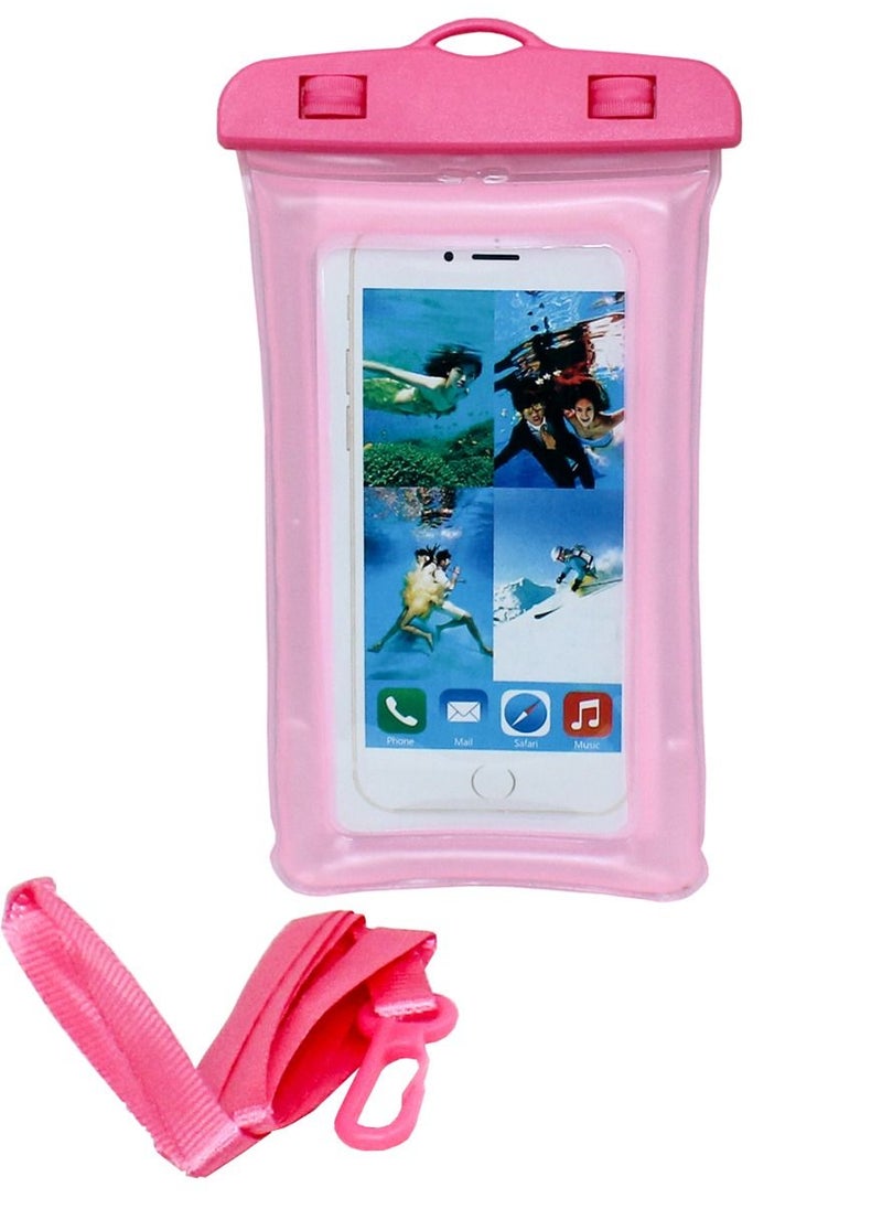 QUTOOB - Waterproof Phone Pouch with Lanyard, Dustproof Dry Bag, Floating Water Bag For Mobiles, Perfect For Swimming, Underwater Enjoyment, Beach, Pools, Keeps Your Mobile Safe and Floating - Image 1
