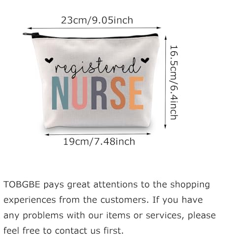 TOBGBE TOBGB RN Gift Registered Nurse Zipper Pouch Bag Nurse Appreciation Gift Nursing Graduation Gift Nursing Gift Registered Nurse - Image 5