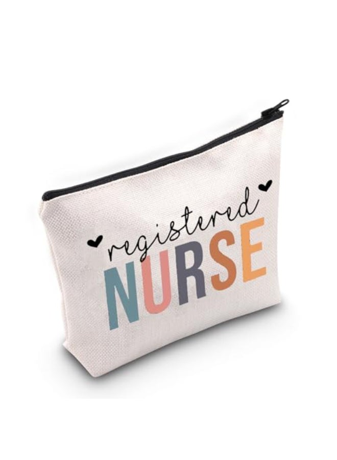 TOBGBE TOBGB RN Gift Registered Nurse Zipper Pouch Bag Nurse Appreciation Gift Nursing Graduation Gift Nursing Gift Registered Nurse - Image 1