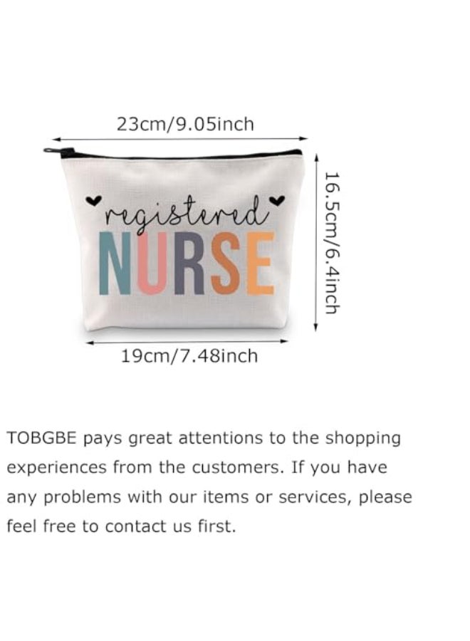 TOBGBE TOBGB RN Gift Registered Nurse Zipper Pouch Bag Nurse Appreciation Gift Nursing Graduation Gift Nursing Gift Registered Nurse - Image 4