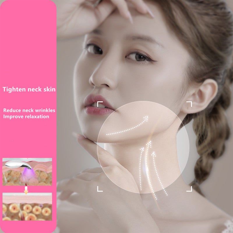 Neck Beauty Device Removal Double Chin Therapy Facial Lifting Vibration Neck Massager 40℃/45℃ Heat Vibration Anti Wrinkles Massager Skin Lifting Tightening Device 3 Color LED Photon Therapy Beauty Device Neck Care - Image 4