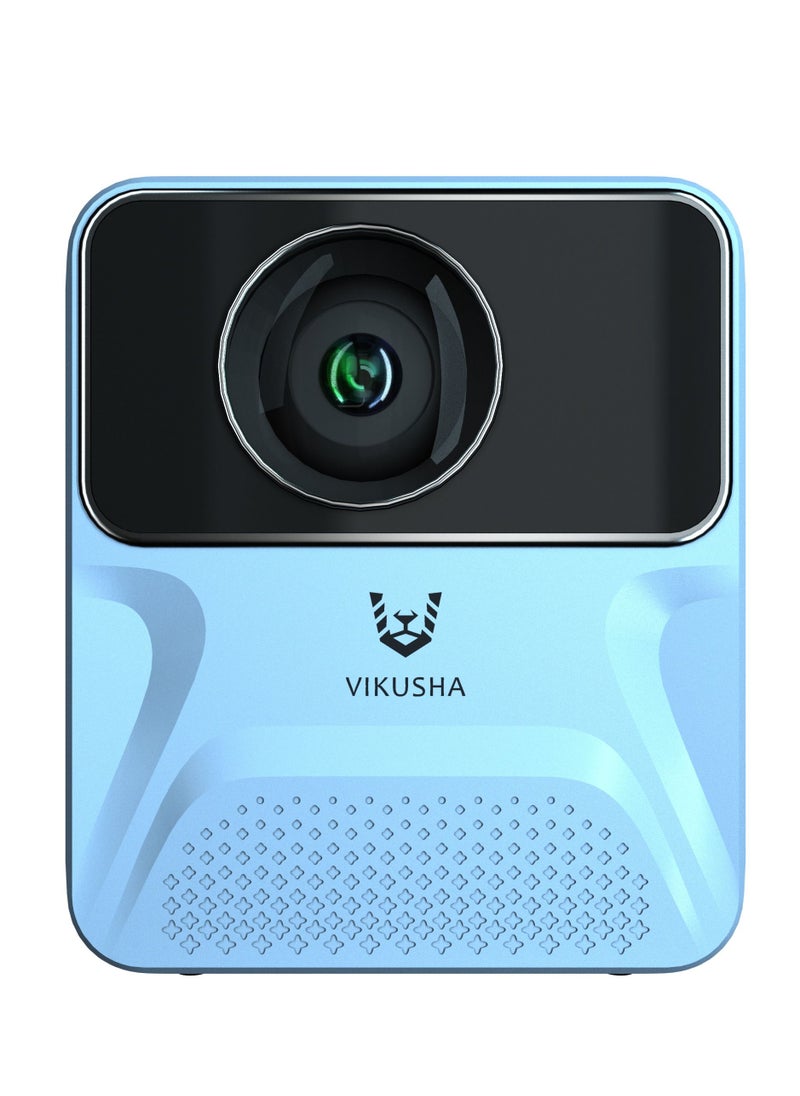 VIKUSHA - Android WiFi, Bluetooth HD Multimedia Projector with Inbuild Speaker For Movies,Gaming, Business And Party Celebrations - Image 1