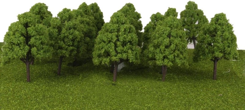 klarako 65x Plastic 3.15in 1/150 N Gauge Trees Train Park Building Sandtable Accessories - Image 3