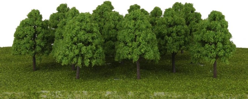 klarako 65x Plastic 3.15in 1/150 N Gauge Trees Train Park Building Sandtable Accessories - Image 2