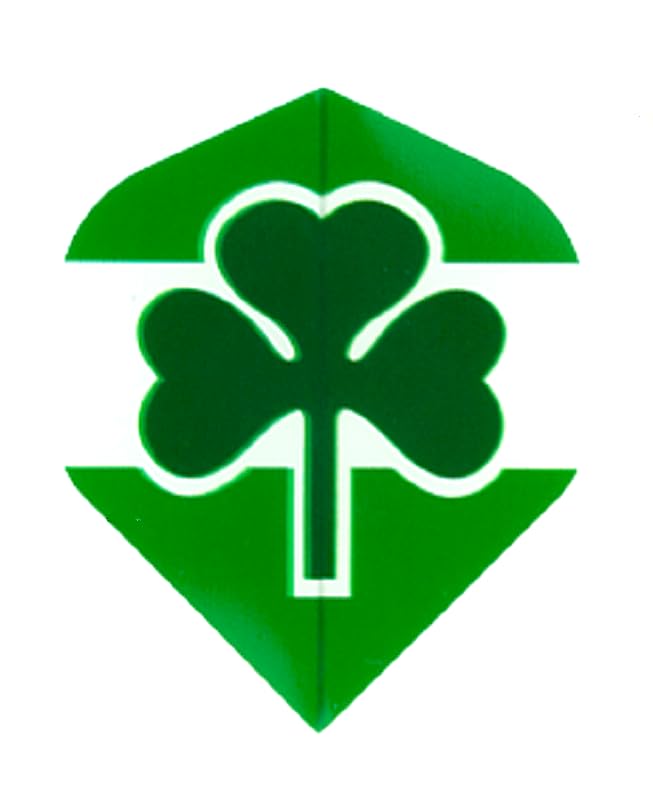 US Darts - 5 Sets (15 Flights) Irish Ireland, Shamrock Standard Dart Flights (White Background) - 75 Micron - Image 2