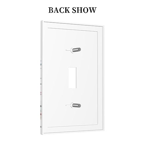 Yamxbfa Rustic Wild Floral Vintage Watercolor Flower Single Toggle Light Switch Plates Cover Decorative 1 Gang Wall Plate Electrica Faceplate for Bathroom Bedroom Decorate Accessories - Image 4