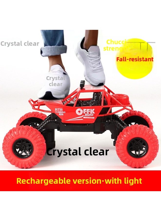 Generic Direct Large Children's Remote Control Car Electric Off-road High-speed Drift Racing Car Boy Climbing Car Toy Car-Color:Rechargeable Version Of Five-way Spray [red] Color Box  - Image 4