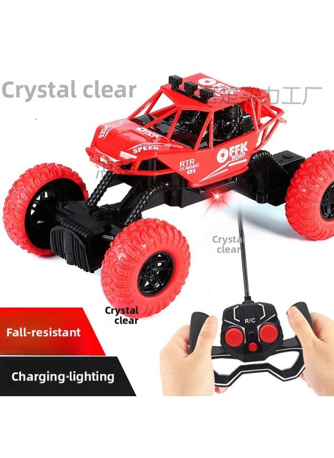 Generic Direct Large Children's Remote Control Car Electric Off-road High-speed Drift Racing Car Boy Climbing Car Toy Car-Color:Rechargeable Version Of Five-way Spray [red] Color Box  - Image 2