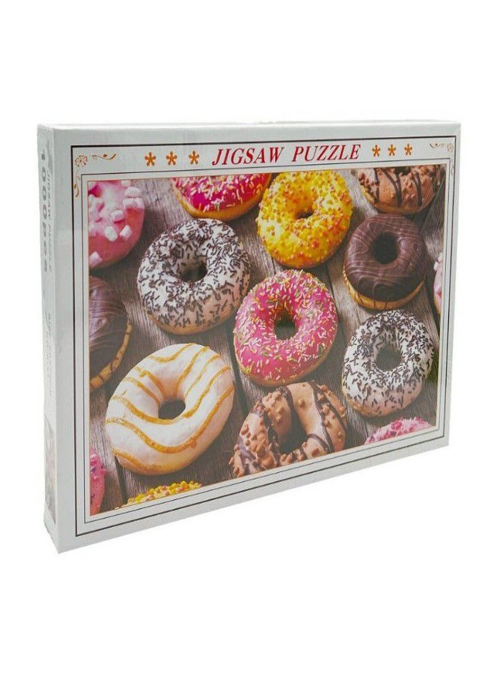 Jigsaw Puzzle (1000 Pieces) for Kids and Adults (Donuts) - Image 3