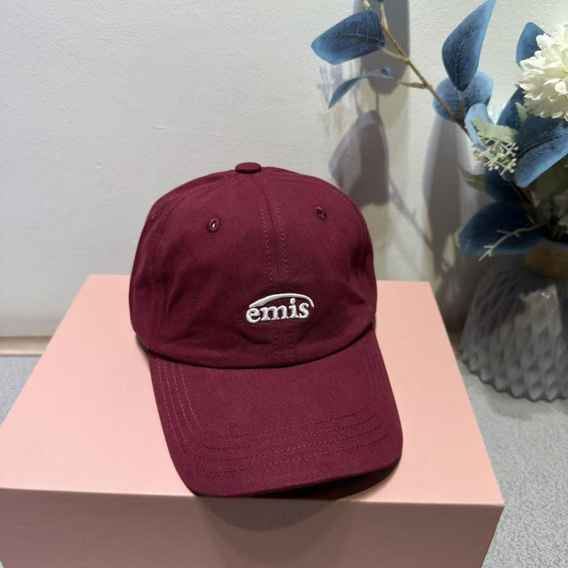 Emis Korean Style Unisex Fashionable Casual Baseball Cap with Letter E - Versatile and Trendy - Image 1