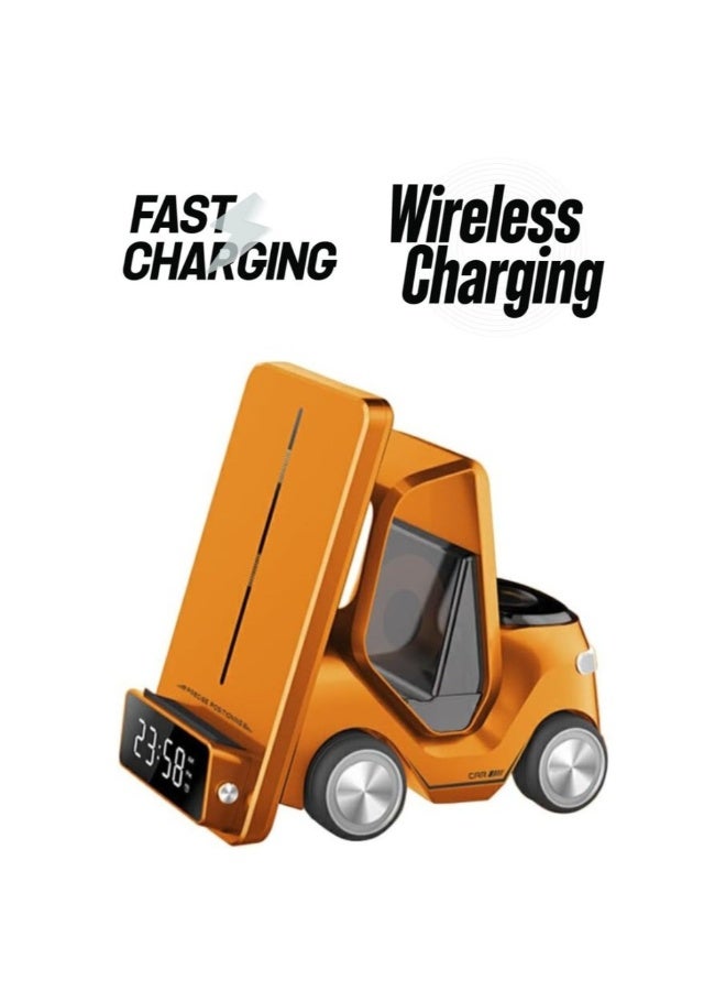 أكاليكس شاحن لاسلكي 5 في 1 مع محطة شحن لاسلكية مغناطيسية - Image 1