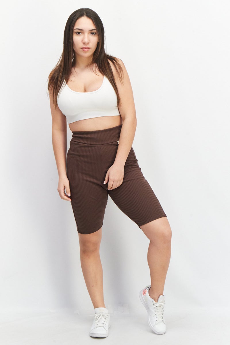 Adidas Women Sportwear Fit Cycling Shorts, Cinnamon  - Image 4