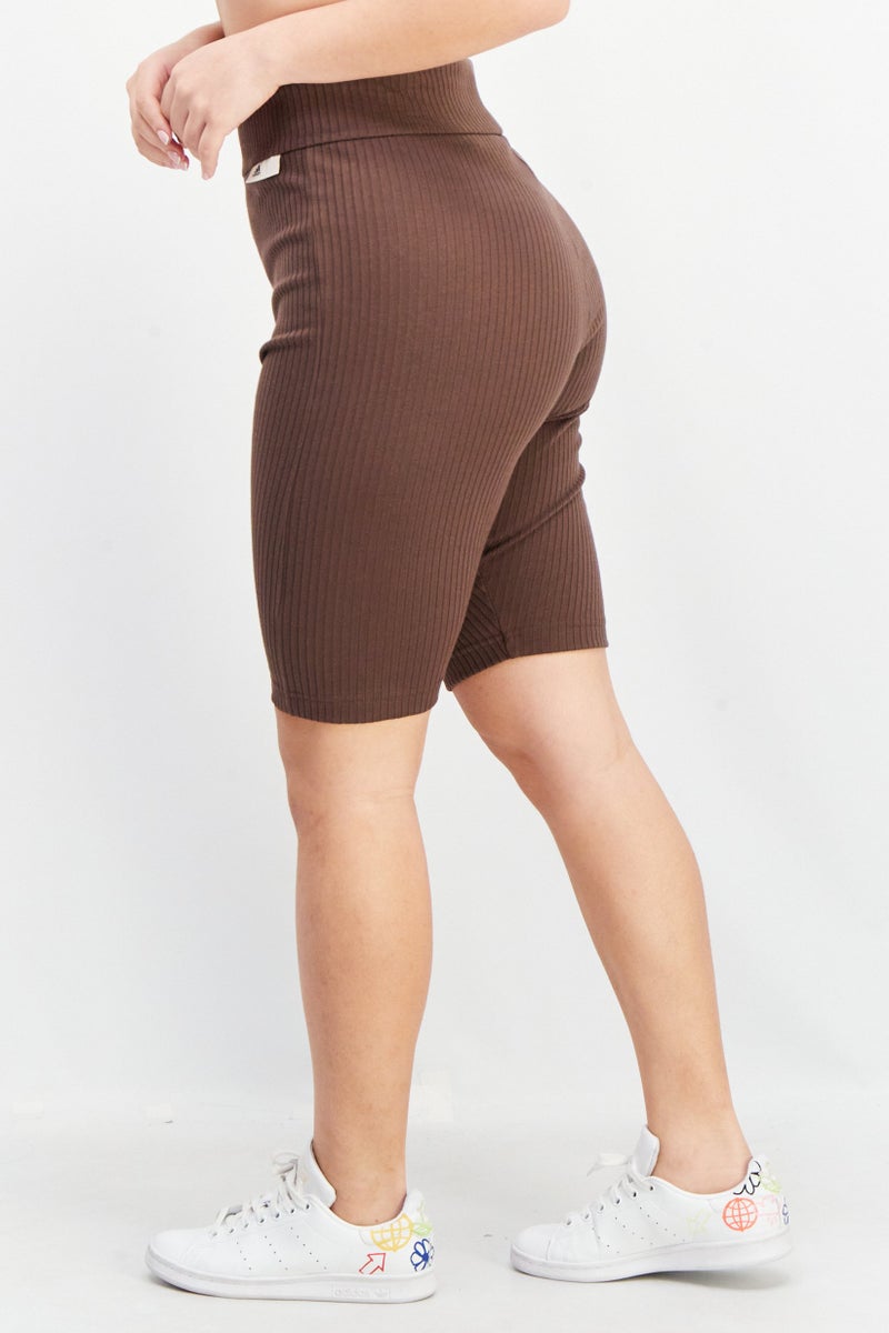 Adidas شورتات ركوب الدراجات الرياضية للنساء، قرفة - Image 2