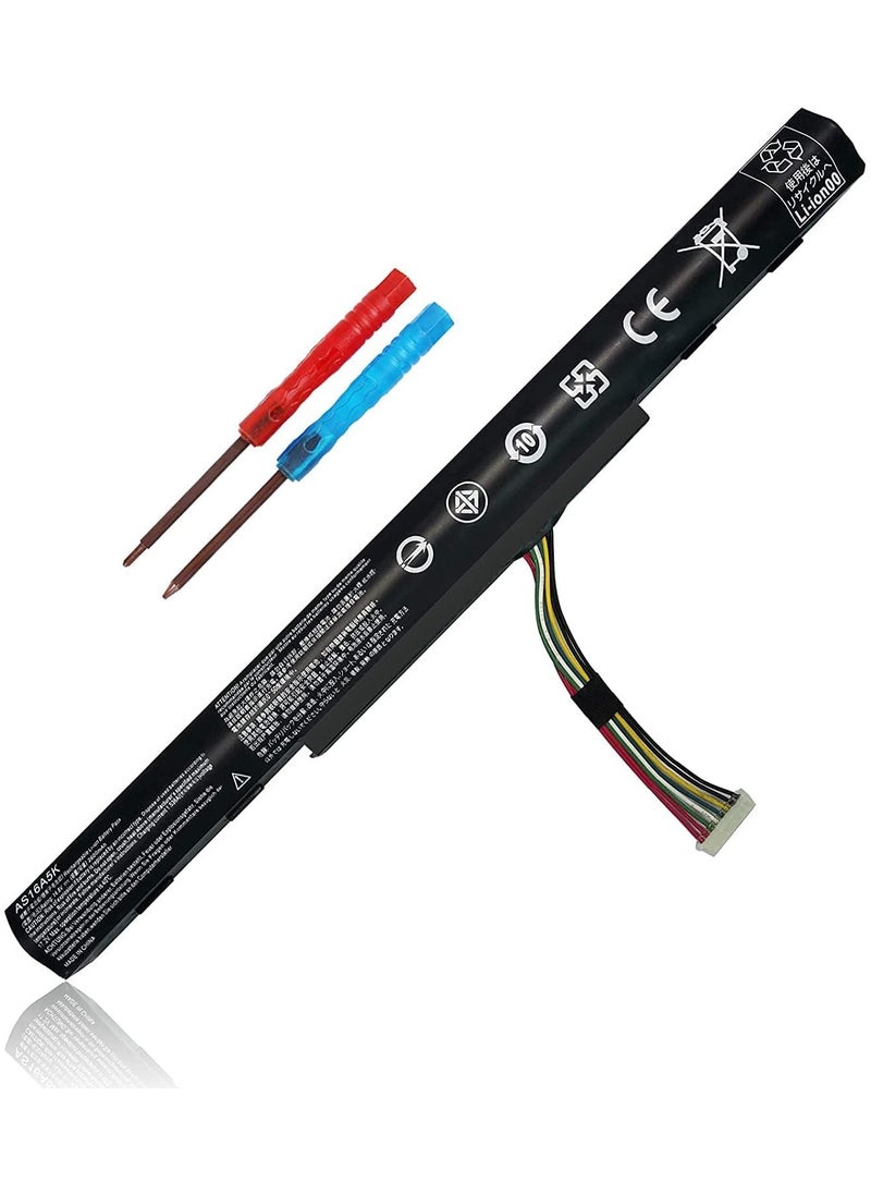 AS16A5K Battery Recplacement For Acer. Aspire E15 E5-475 E5-523 E5-553 E5-575 E5-575G E5-576 E5-774G E5-575G-53VG Series,Fit P/N AS16A7K AS16A8K