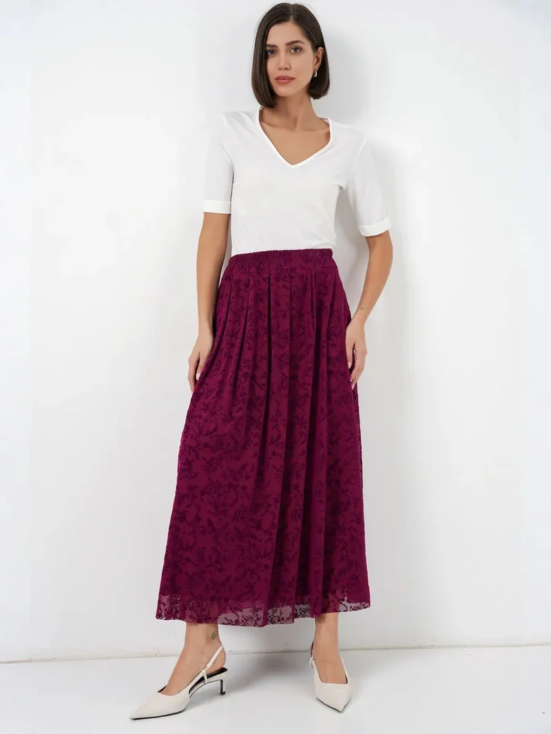 بيغ دارت BDART High Waist Floral Maxi Skirt