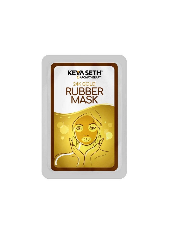 Keya Seth Aromatherapy 24K Gold Rubber Facial Mask Powder For Brightening & Whitening Enriched With Aloe Vera & Chamomile Extract 30Gm - Image 1