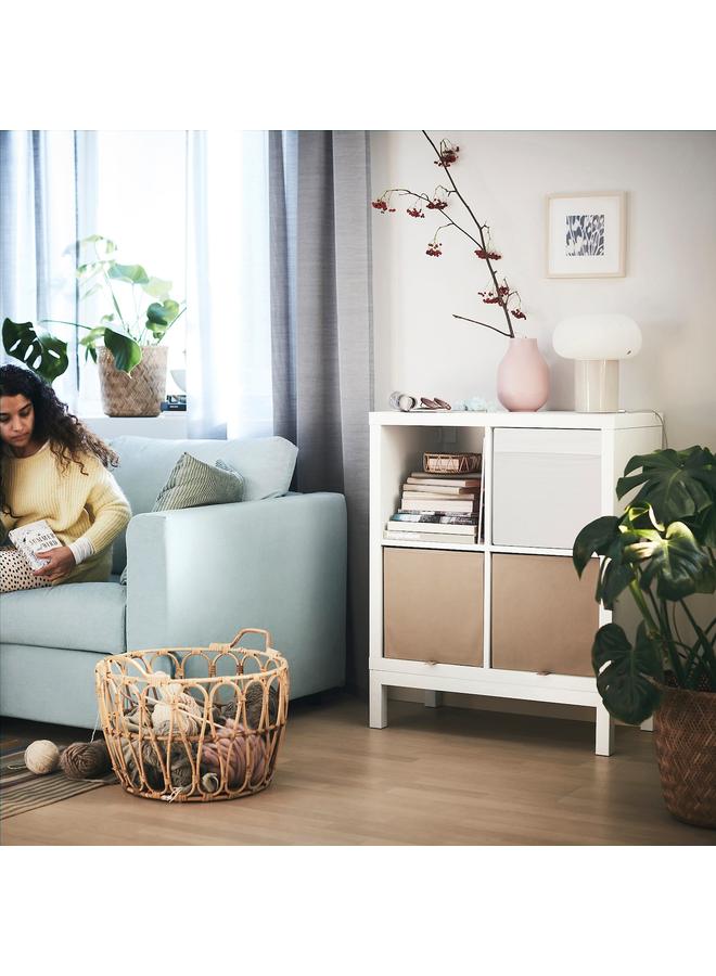 Zaboon Shelving Unit With Underframe, White/White, 77X94 Cm - Image 3