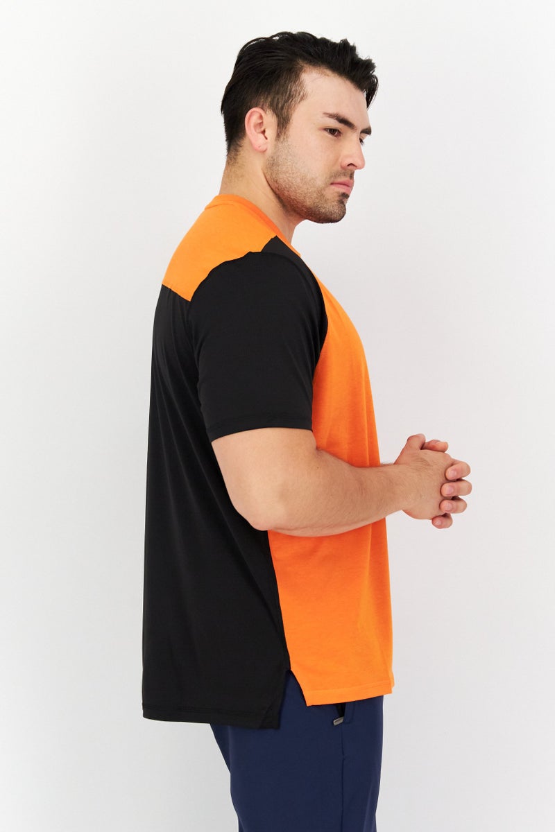 PUMA Men Sportswear  Short Sleeves Training T-Shirt,Orange - Image 4