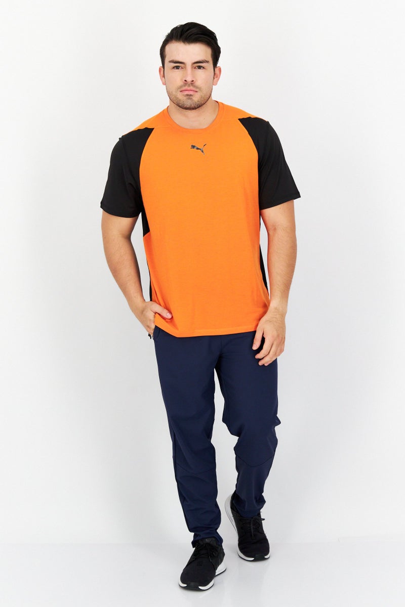 PUMA Men Sportswear  Short Sleeves Training T-Shirt,Orange  - Image 3