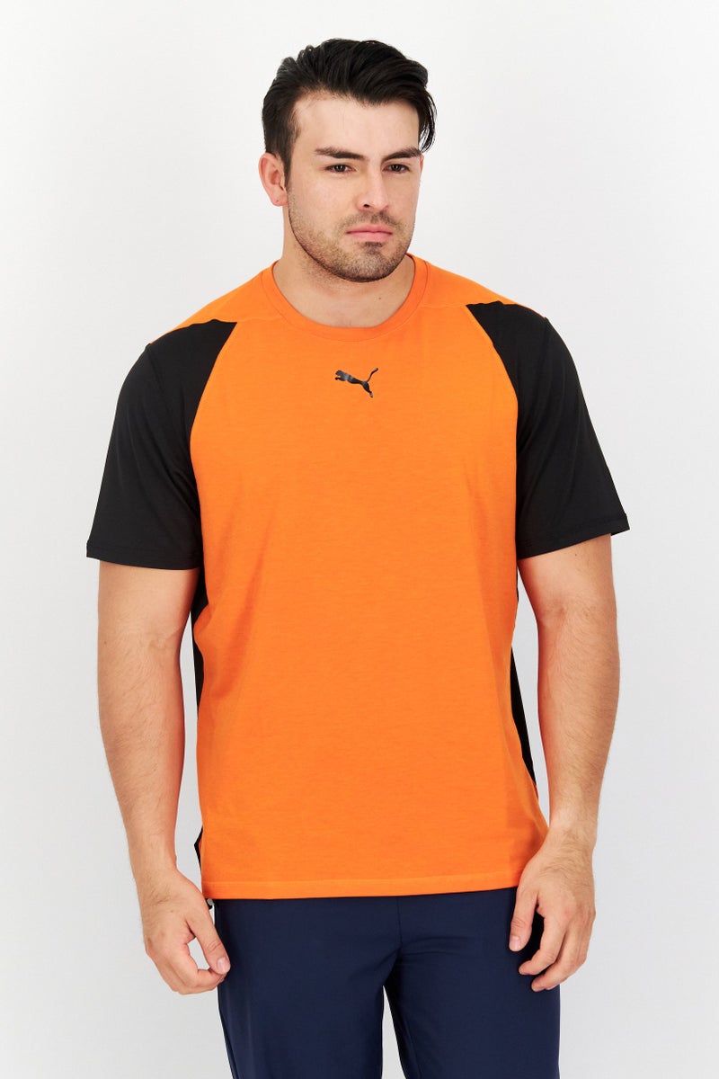 PUMA Men Sportswear  Short Sleeves Training T-Shirt,Orange  - Image 1