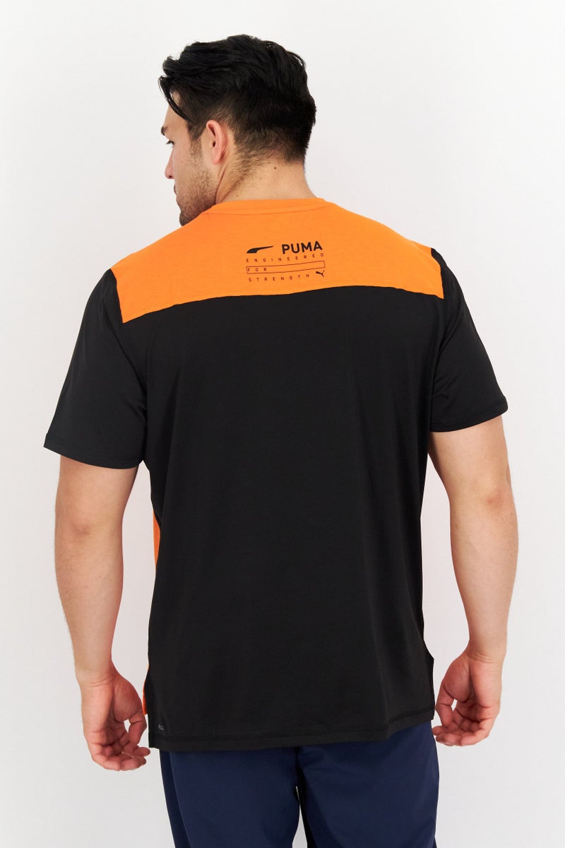 PUMA تي شيرت تدريب قصير الأكمام للرجال، برتقالي - Image 2