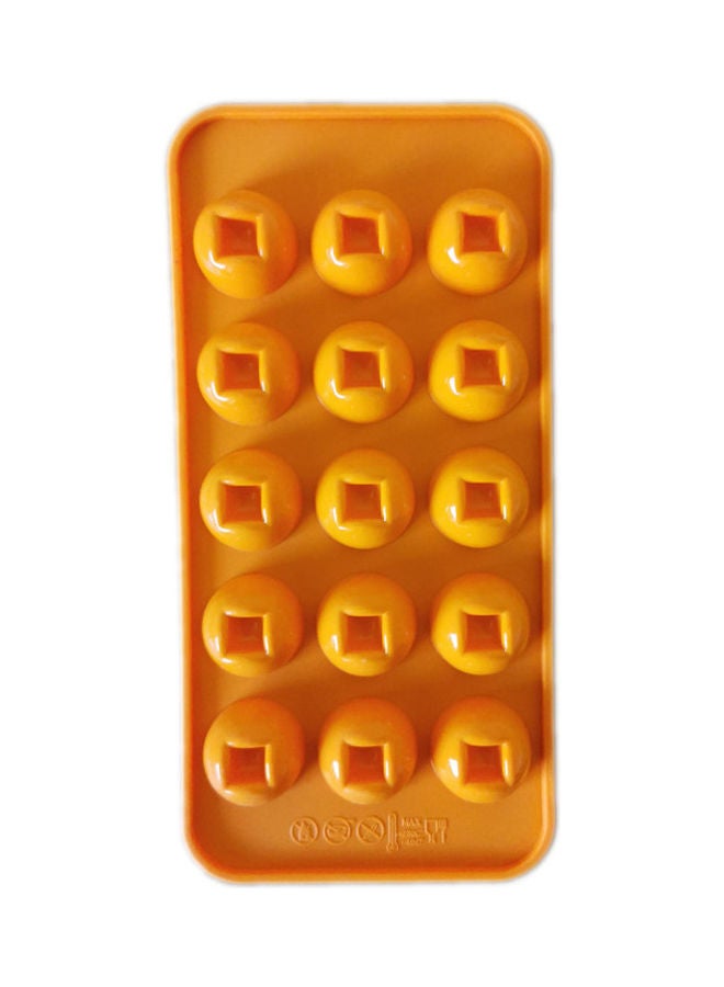 قالب ثلاثي الأبعاد بفتحة دائرية برتقالي 21 x 10سم