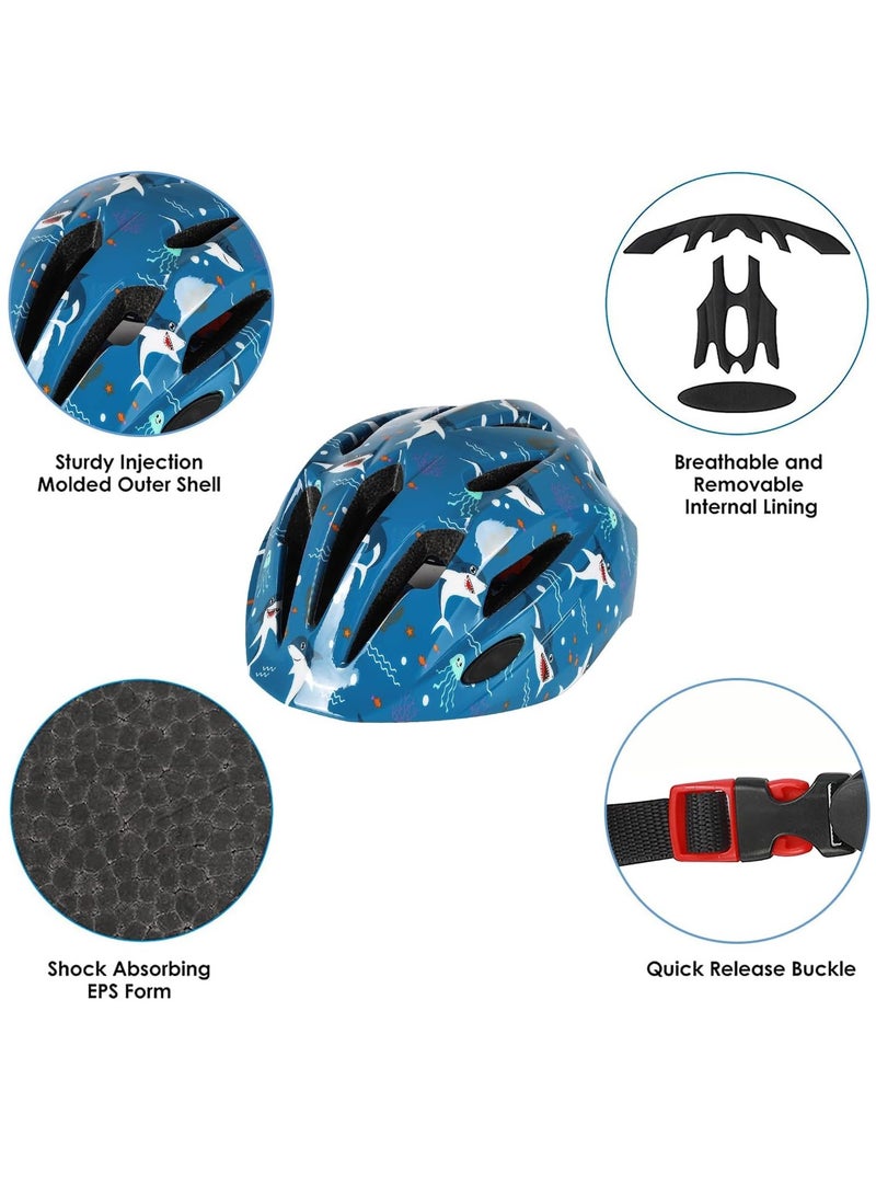 Gerenic Kids Bike Helmet, Toddler Helmet Adjustable Unisex, Toddler Bike Helmet Aged 3-8 Years Old, For Skating, Bike, Scooters and more - Image 4