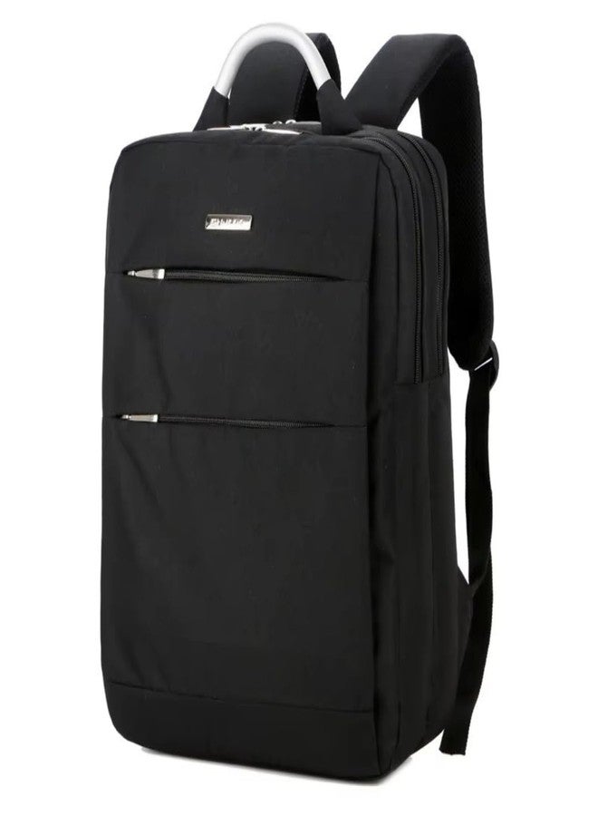 Mega Tree Business Laptop Backpack for Men & Women, Water Resistant Nylon, Lightweight 0.57kg, Large Capacity with Padded Laptop Compartment for Work, School & Daily Use (Black) - Image 1