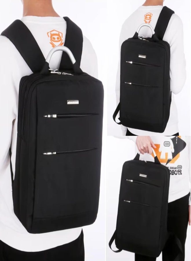 Mega Tree Business Laptop Backpack for Men & Women, Water Resistant Nylon, Lightweight 0.57kg, Large Capacity with Padded Laptop Compartment for Work, School & Daily Use (Black) - Image 5