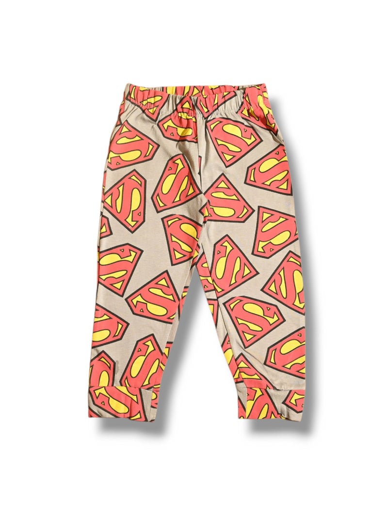 SUPERMAN - SUPERMAN - BOYS SHORT SLEEVE PAJAMA SET - Image 1