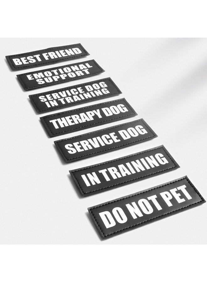 WINSEE Service Dog Patches Do Not Pet Patch for Service Vest Dog Harness(2 Pack, S) - Image 3