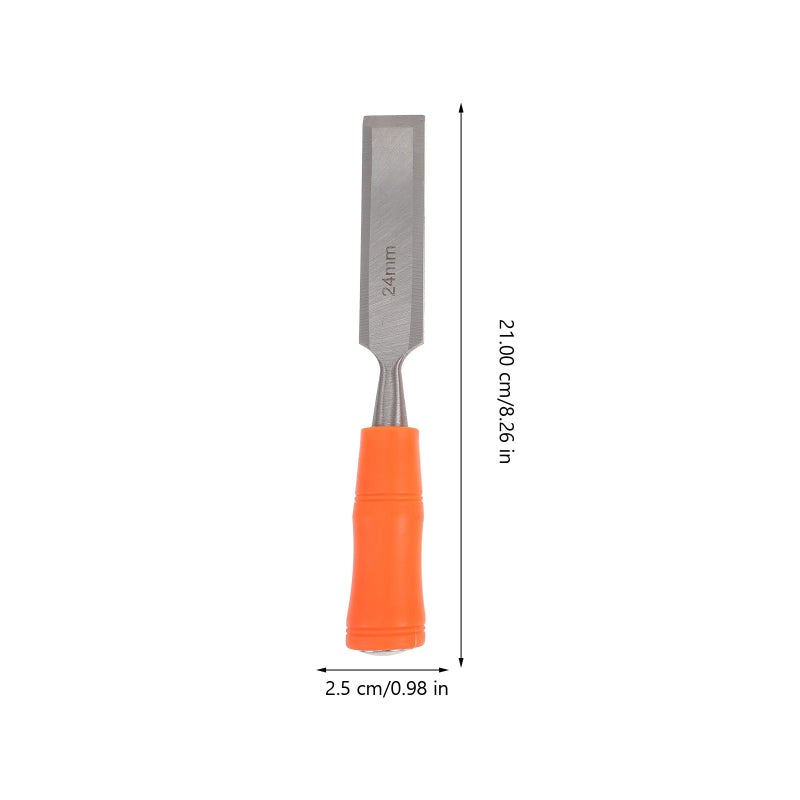 Wood Chisel Set 4pcs High Carbon Steel Blades Plastic Handles 6 24mm Woodworking Carving Tools - Image 3