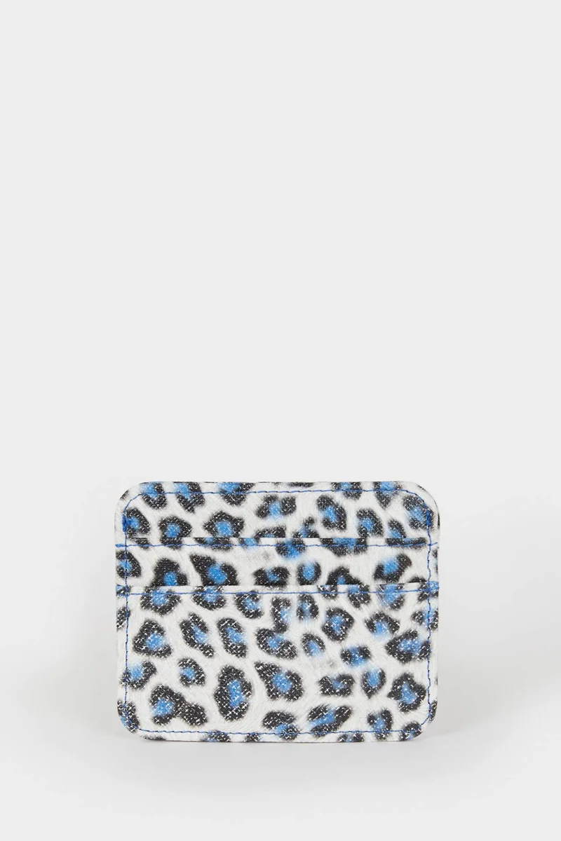 ديفاكتو Woman Patterned Faux Leather Card Holder