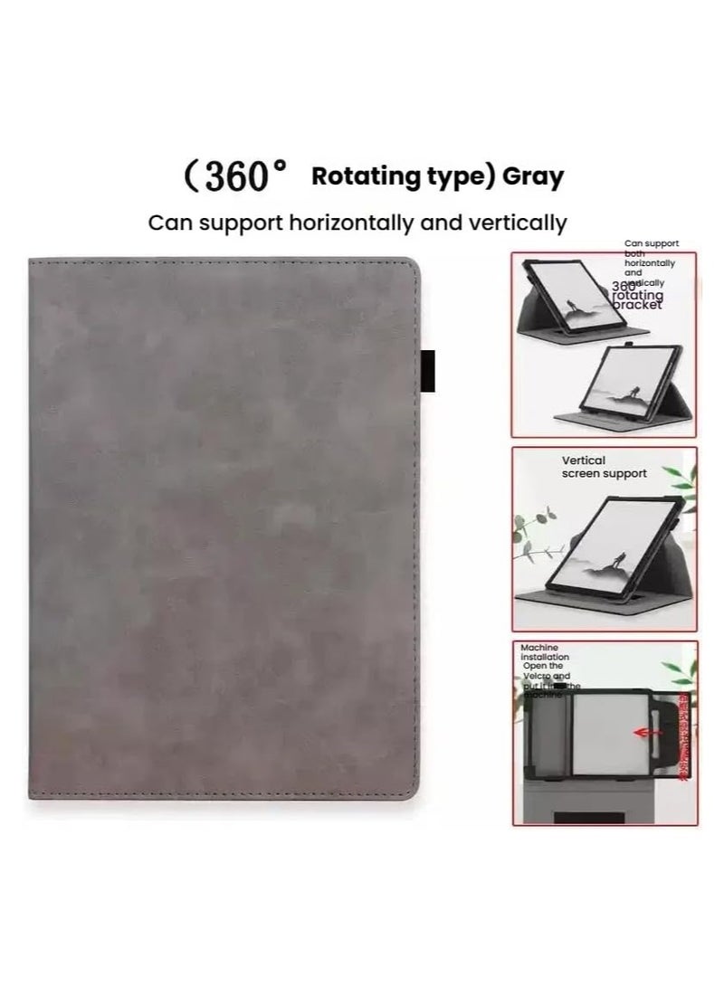 Compatible KDDI AINOTE Air 2 8.2-inch (2024) Paper Tablet Case, Full Coverage Ultra Thin Leather, 360 Degree Rotating Folding Stand Cover Auto Sleep/Wake - Image 2