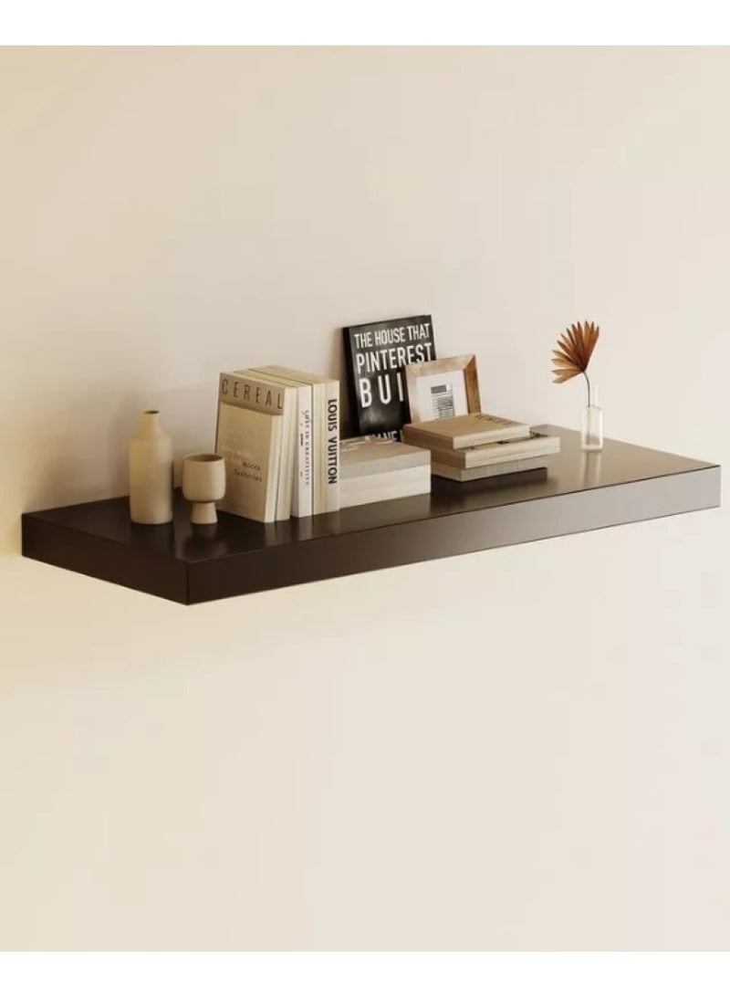 KRESLO Floating Wall Shelf Black 80×25×3.8 cm - Image 1