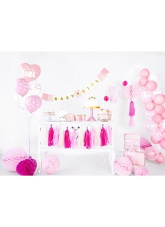 PartyDeco Foil Balloon Heart - It's a girl, 45cm, light pink  - Image 5