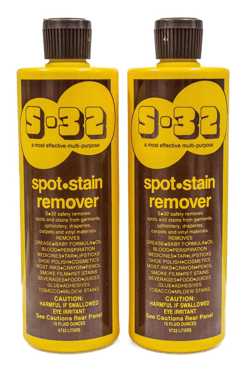S-32 Spot Stain Remover, Safely Removes Stubborn Spots and Stains, Commercial Use, Household Needs, 15.2 Ounces, 2 Pack - Image 1