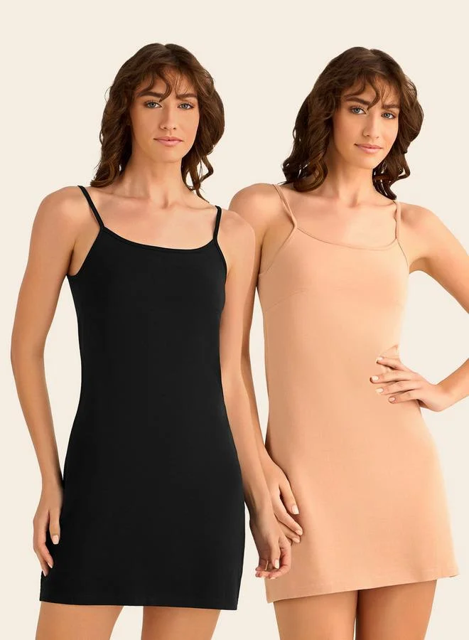 Splash FAV Set of 2 - Slip Dress with Adjustable Strap