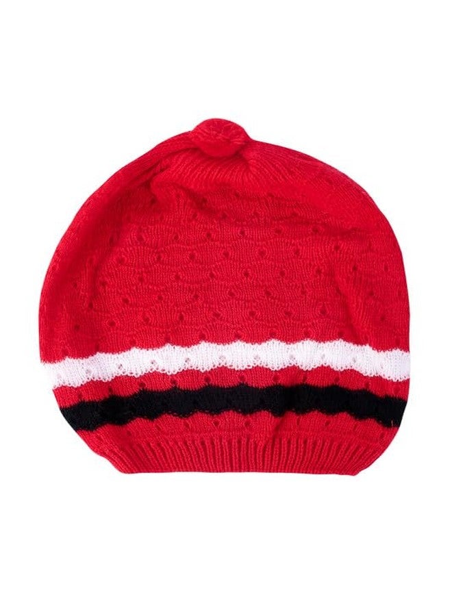 ANIXA Baby Girls Colorblock High Neck Red Winter Set - Image 4