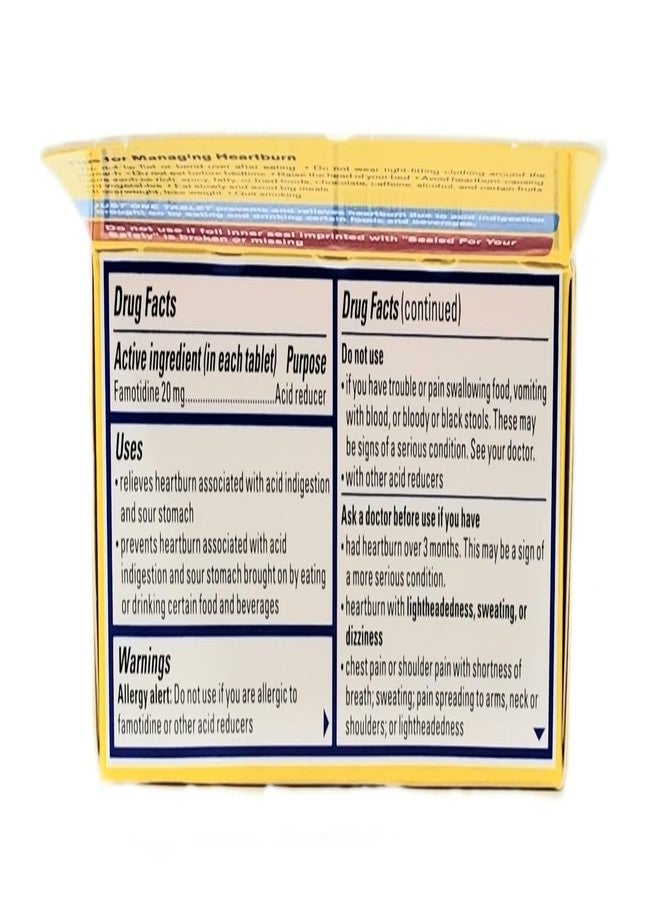 Pepcid AC Maximum Strength - Pack of 2 Boxes - 75 Tablets Per Box - 150 Tablets Total - Prevents & Relieves Heartburn Due to Acid Indigestion & Sour Stomach - 20mg of Famotidine - Image 5