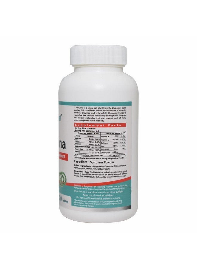 واي تو هيربل أقراص سبيرولينا من Way2Herbal (عبوة من 120 قرصًا) - Image 4