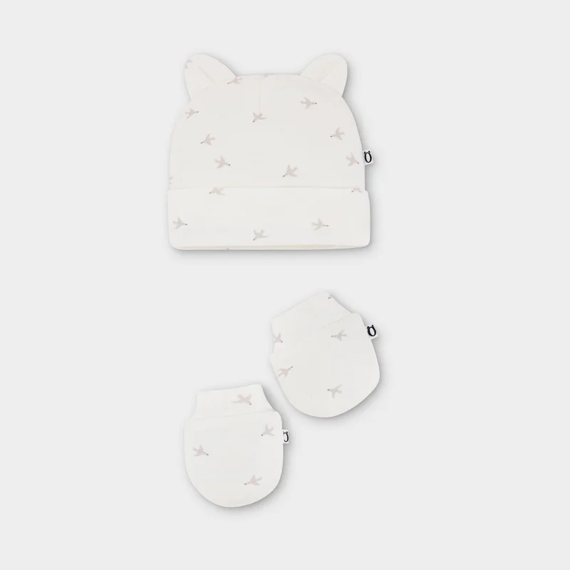 myko kids Panda Mitten & Hat Set