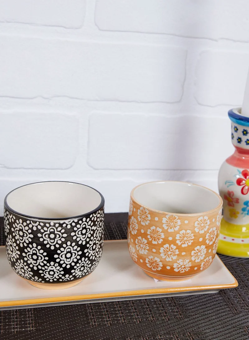Sass & Belle Set Of 3 Global Craft Mini Planters