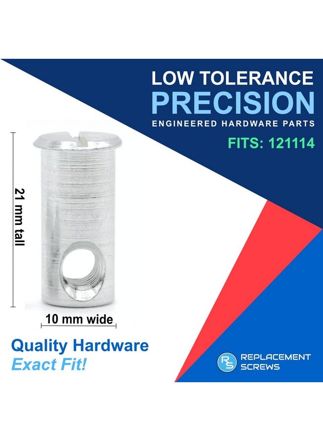 ReplacementScrews Cross Dowels Compatible with IKEA 121114 (SNIGLAR, MYLLRA) Flanged Barrel Nuts for Crib Assembly (Pack of 4) - Image 2