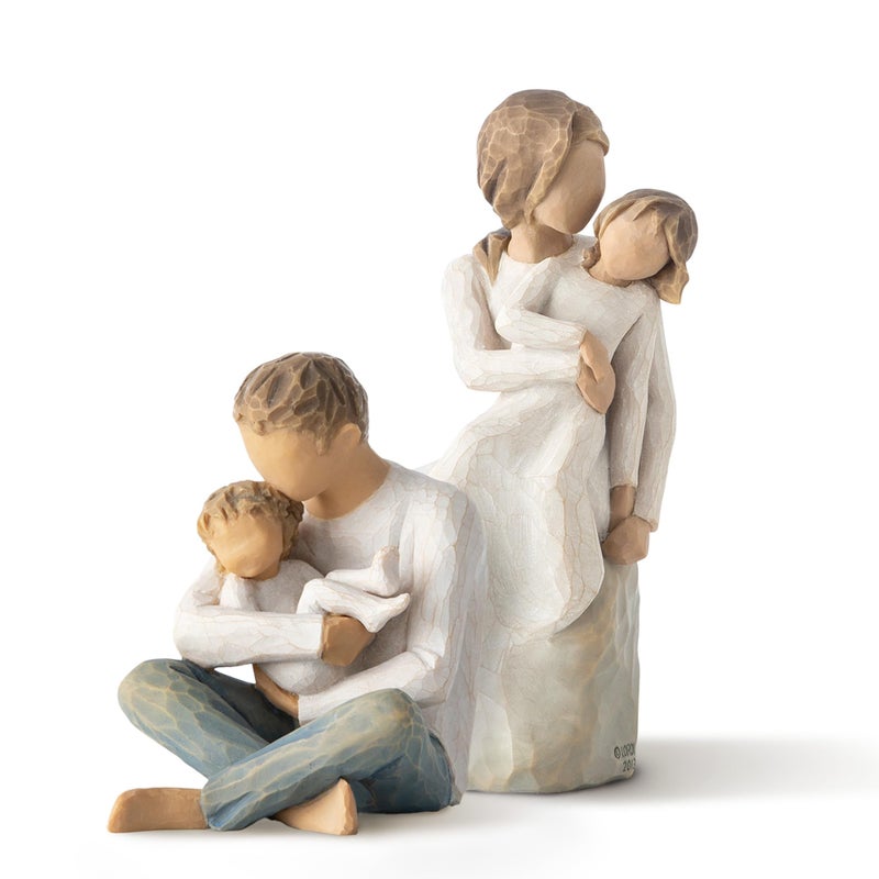 Willow Tree MotherDaughter Figure Plus Little One Figure Sculpted HandPainted 2 Piece Set