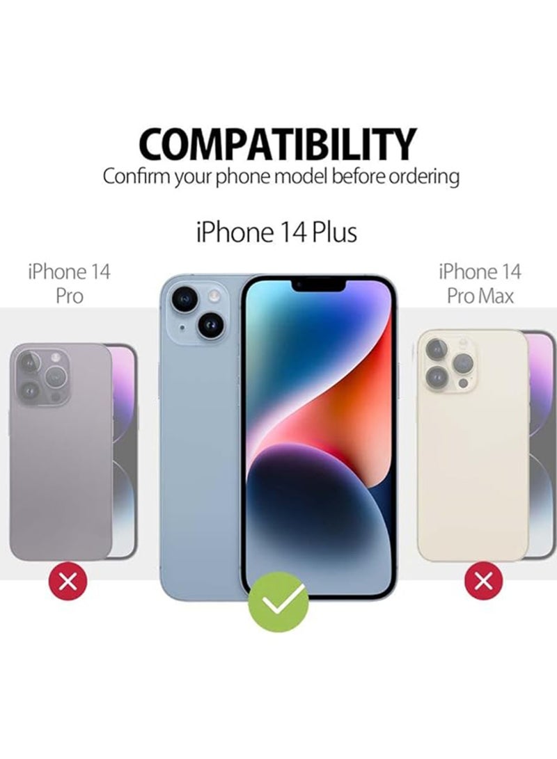 WRISTWISE Case Cover for iPhone 14 Plus - [Camera All-Round Protection] [Soft Microfiber Lining Anti-Scratch] Shockproof Phone Case Cover, Black - Image 2